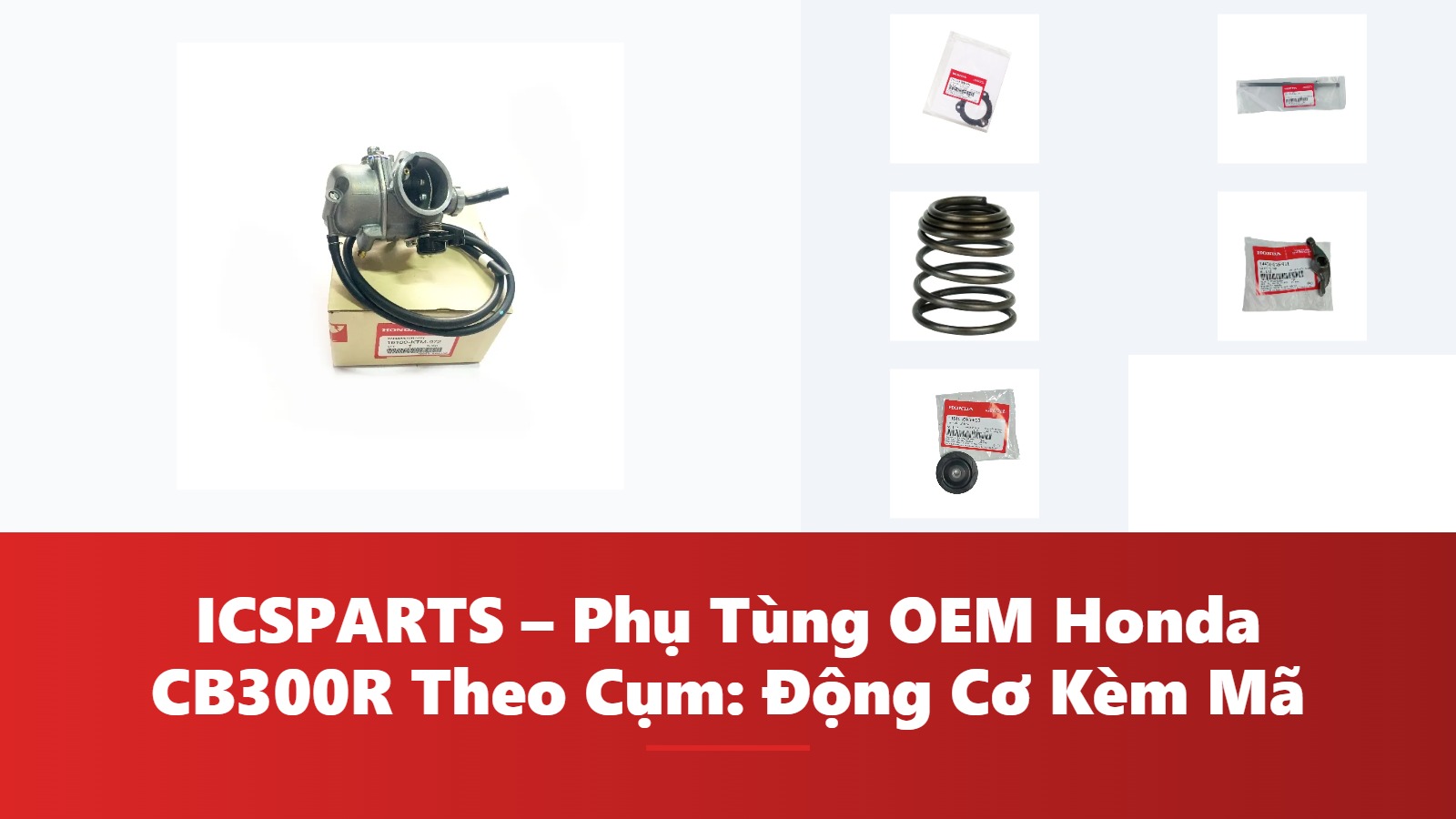 ICSPARTS – Phụ Tùng OEM Honda CB300R Theo Cụm: Động Cơ Kèm Mã
