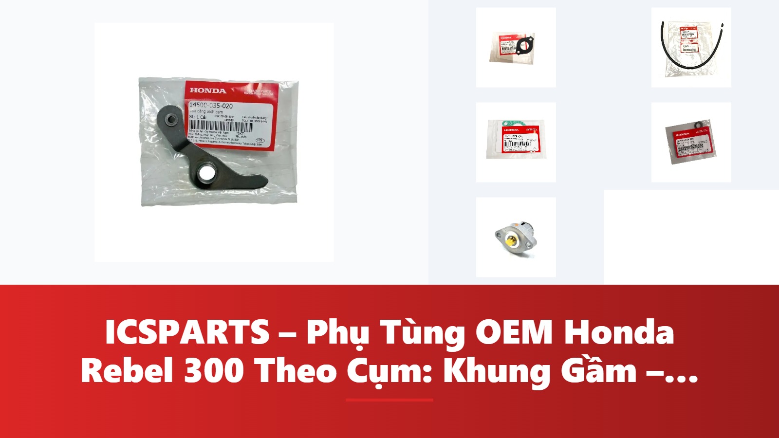 ICSPARTS – Phụ Tùng OEM Honda Rebel 300 Theo Cụm: Khung Gầm – Phanh Kèm Mã