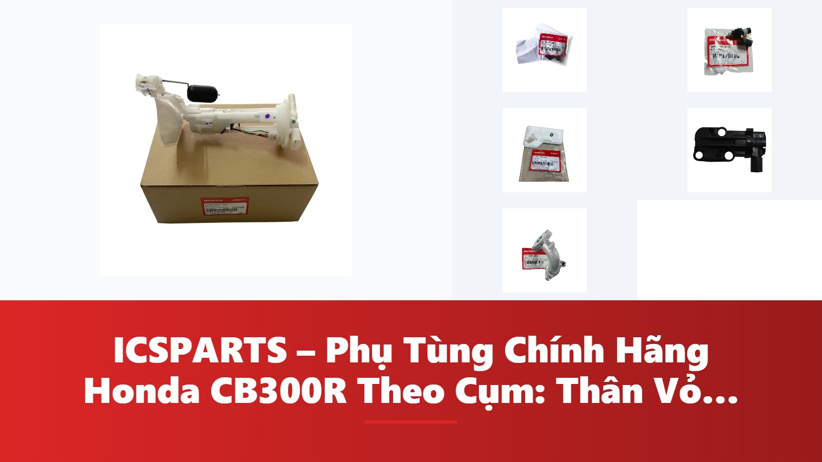 ICSPARTS – Phụ Tùng Chính Hãng Honda CB300R Theo Cụm: Thân Vỏ – Dàn Áo Kèm Mã