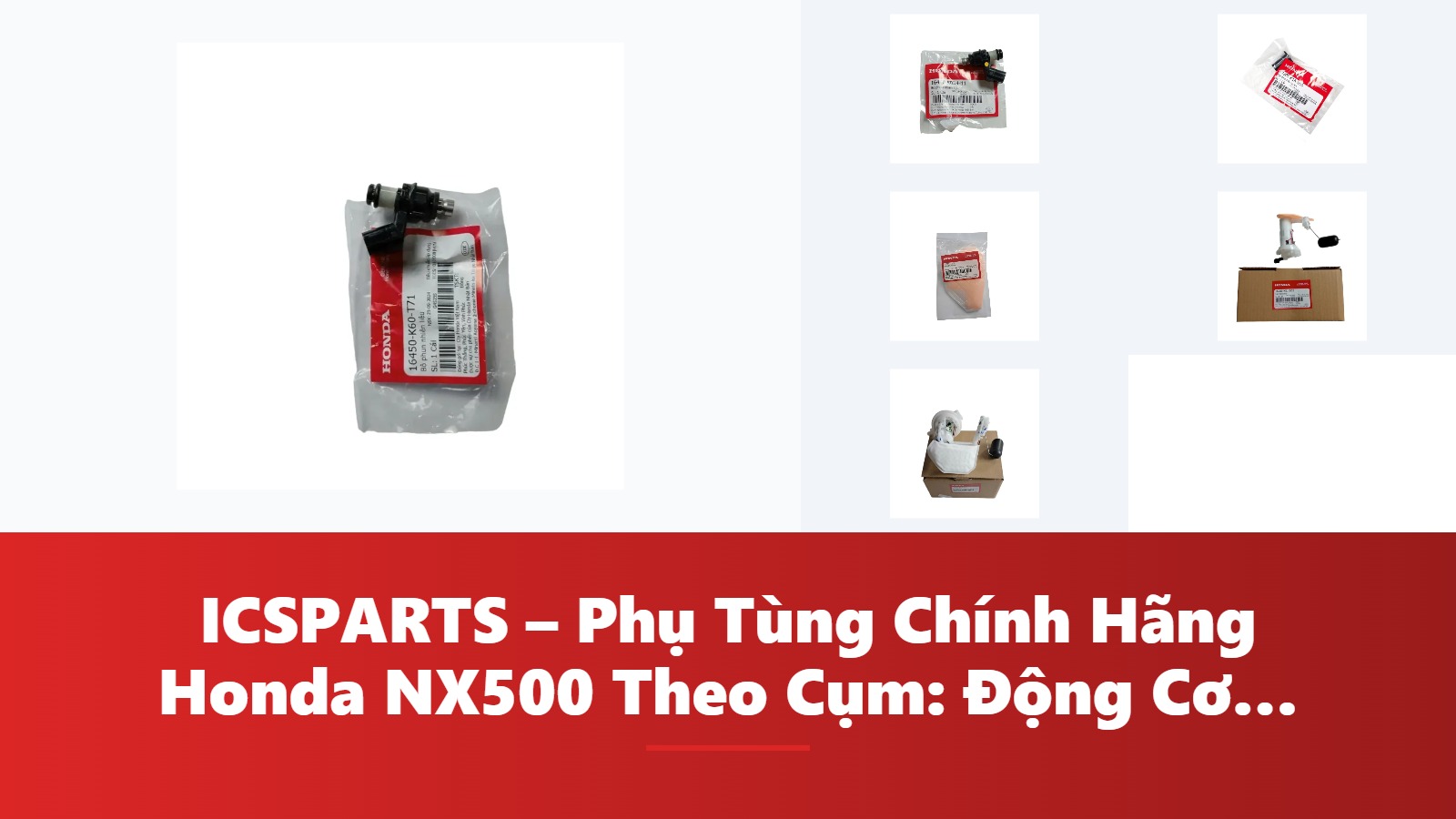ICSPARTS – Phụ Tùng Chính Hãng Honda NX500 Theo Cụm: Động Cơ Kèm Mã