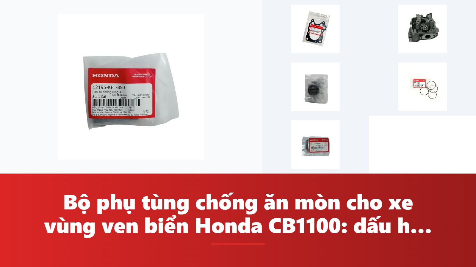 Bộ phụ tùng chống ăn mòn cho xe vùng ven biển Honda CB1100: dấu hiệu, chẩn đoán & bảng tra mã phụ tùng chính hãng