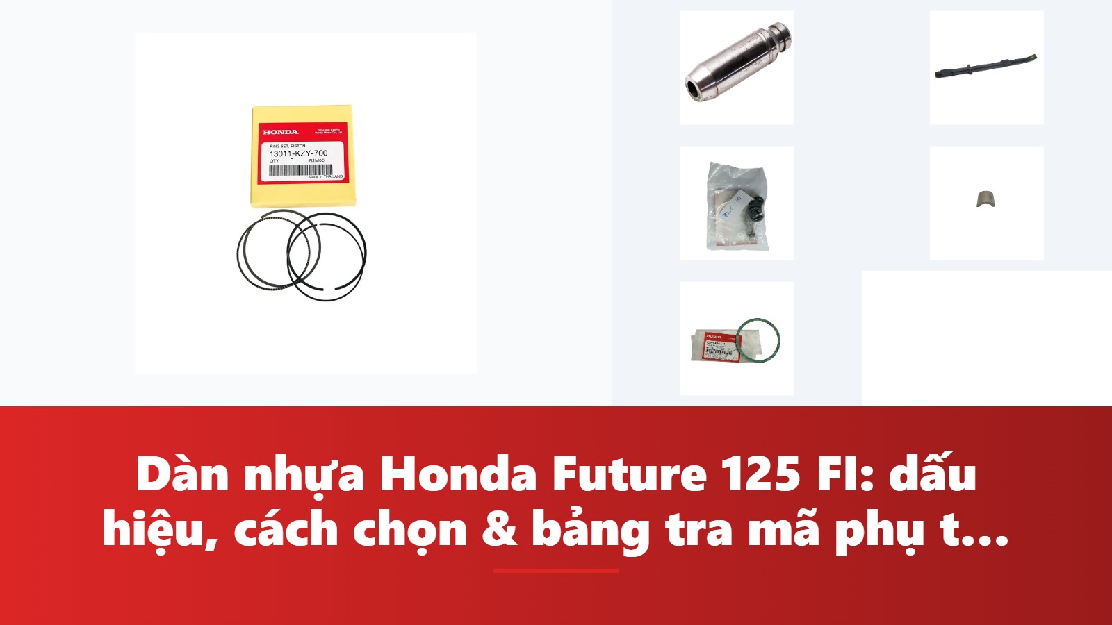 Dàn nhựa Honda Future 125 FI: dấu hiệu, cách chọn & bảng tra mã phụ tùng chính hãng