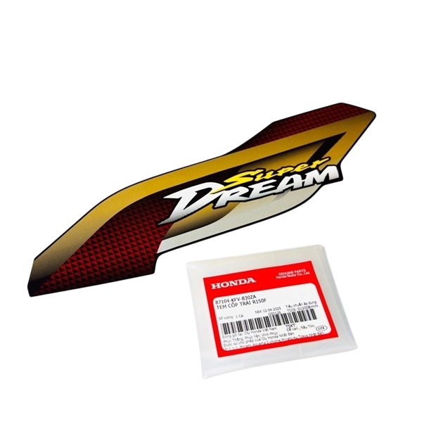 Tem cốp trái R150F 87104-KFV-830ZA HONDA SUPER DREAM