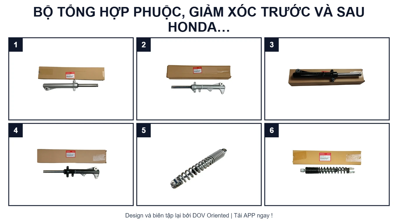 Sơ đồ EPC BỘ TỔNG HỢP PHUỘC, GIẢM XÓC TRƯỚC VÀ SAU HONDA AIR BLADE 125 (11/2015-12/2019)