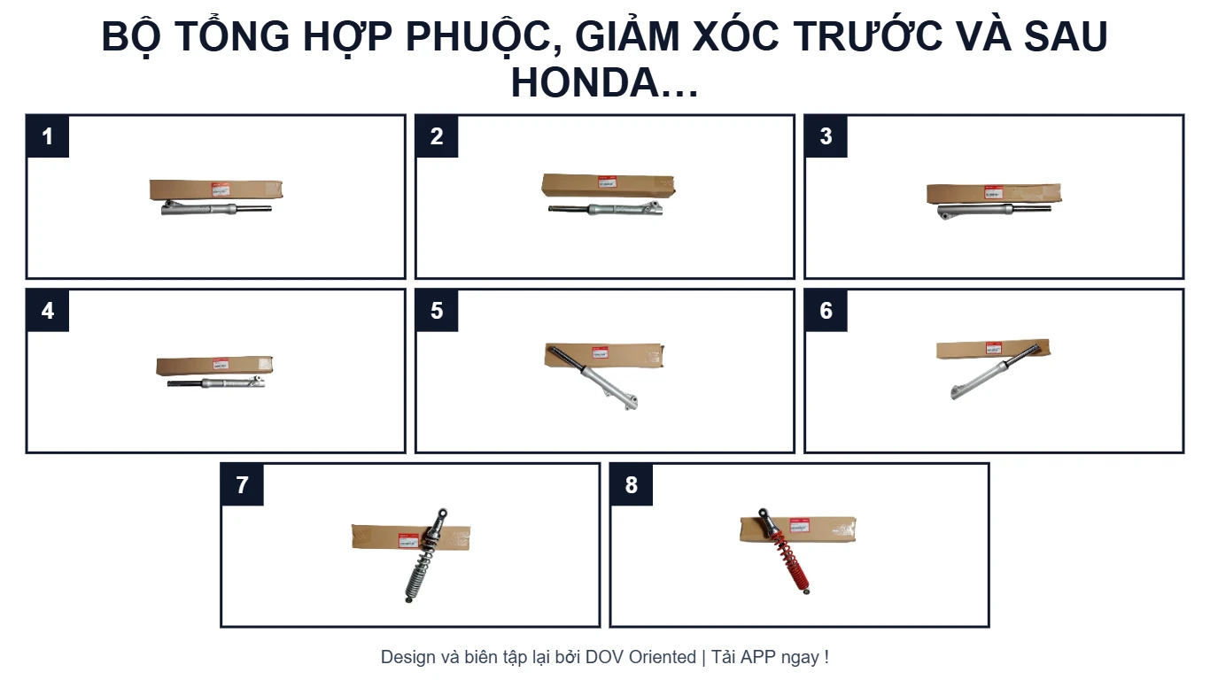 EPC BỘ TỔNG HỢP PHUỘC, GIẢM XÓC TRƯỚC VÀ SAU HONDA BLADE 110, BLADE SỐ (10/2020+)