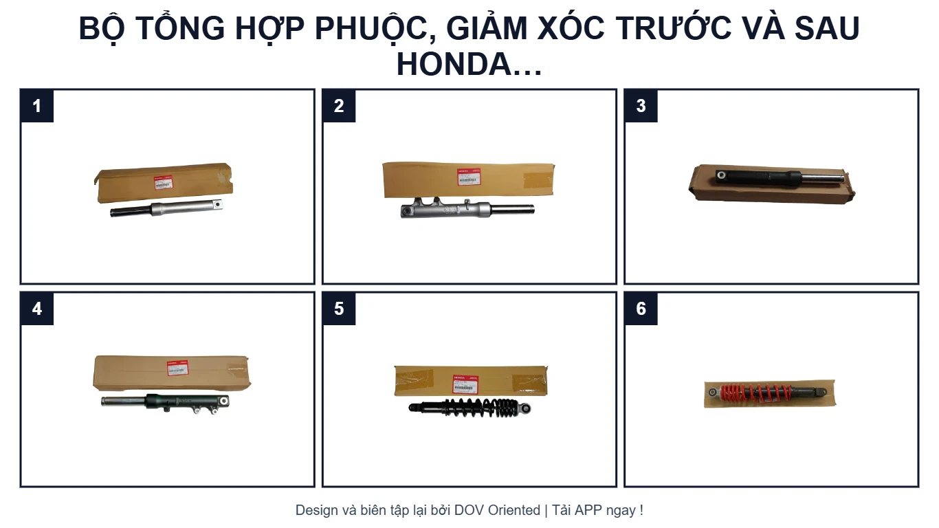 Sơ đồ EPC BỘ TỔNG HỢP PHUỘC, GIẢM XÓC TRƯỚC VÀ SAU HONDA LEAD 125 K12 (2022)