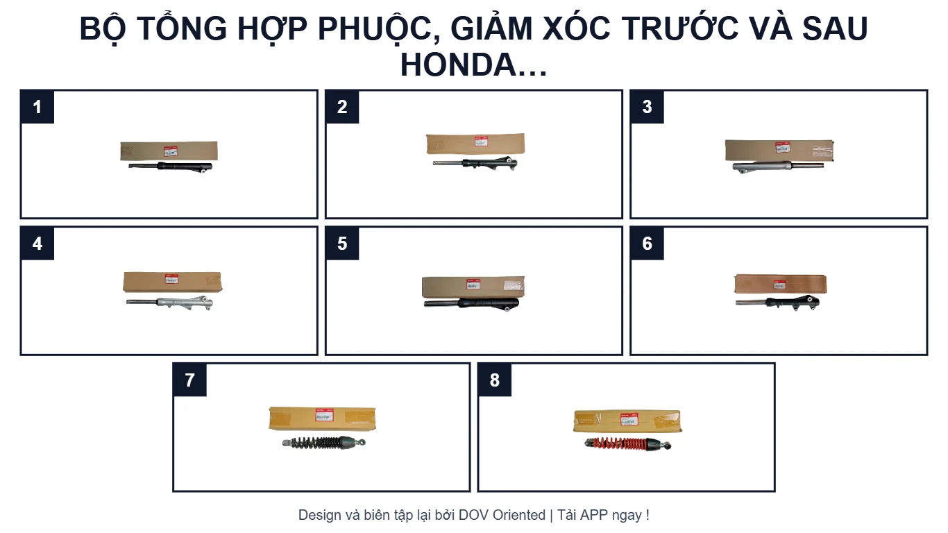 EPC BỘ TỔNG HỢP PHUỘC, GIẢM XÓC TRƯỚC VÀ SAU HONDA VISION 110 (2021+)