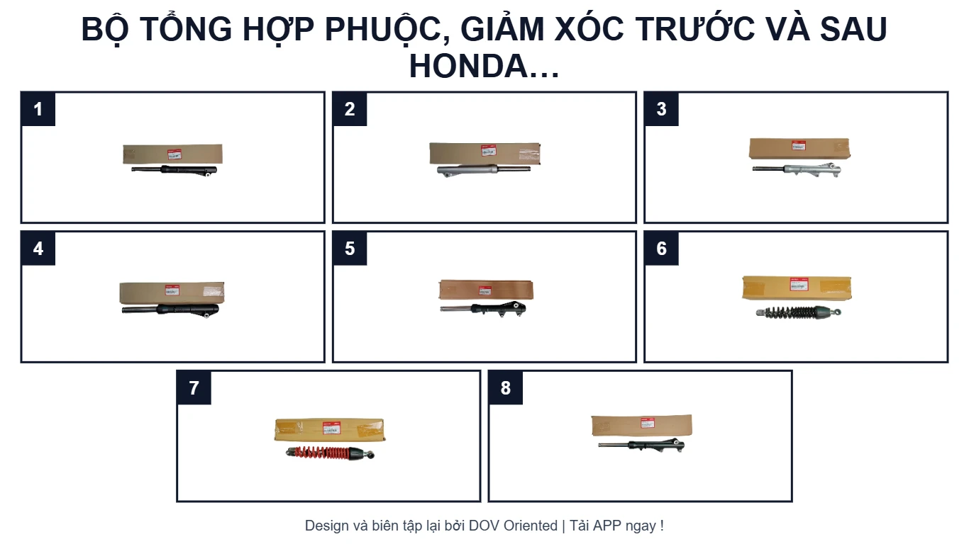 EPC BỘ TỔNG HỢP PHUỘC, GIẢM XÓC TRƯỚC VÀ SAU HONDA  VISION 110 (2023)