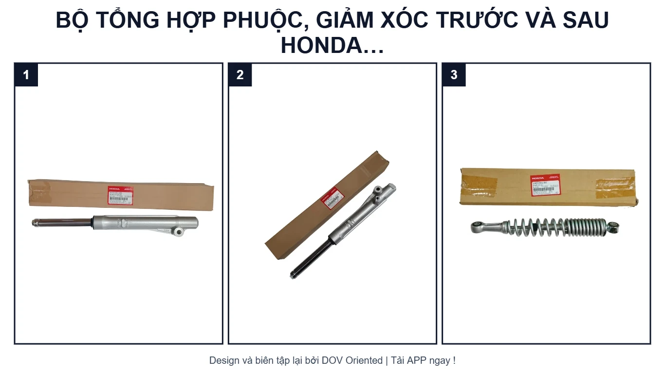 EPC BỘ TỔNG HỢP PHUỘC, GIẢM XÓC TRƯỚC VÀ SAU HONDA WAVE NHỎ (2002 - 2005)