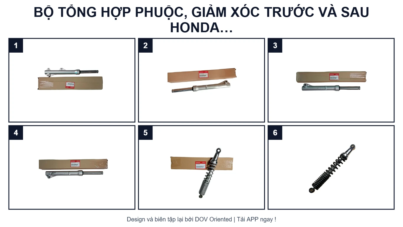 EPC BỘ TỔNG HỢP PHUỘC, GIẢM XÓC TRƯỚC VÀ SAU HONDA WAVE S 110 (04/2009-04/2013)