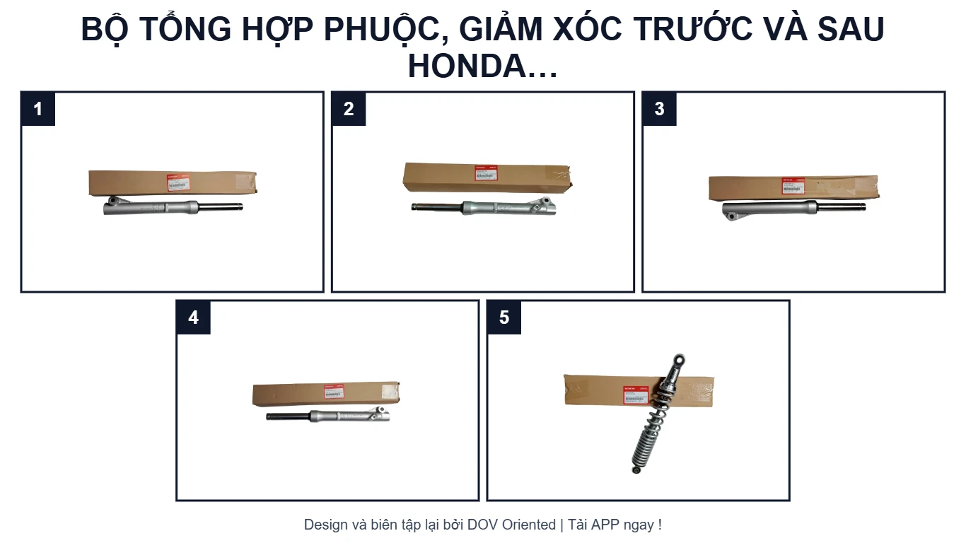 Sơ đồ EPC BỘ TỔNG HỢP PHUỘC, GIẢM XÓC TRƯỚC VÀ SAU HONDA WAVE ALPHA 110 (2017 - 2023)