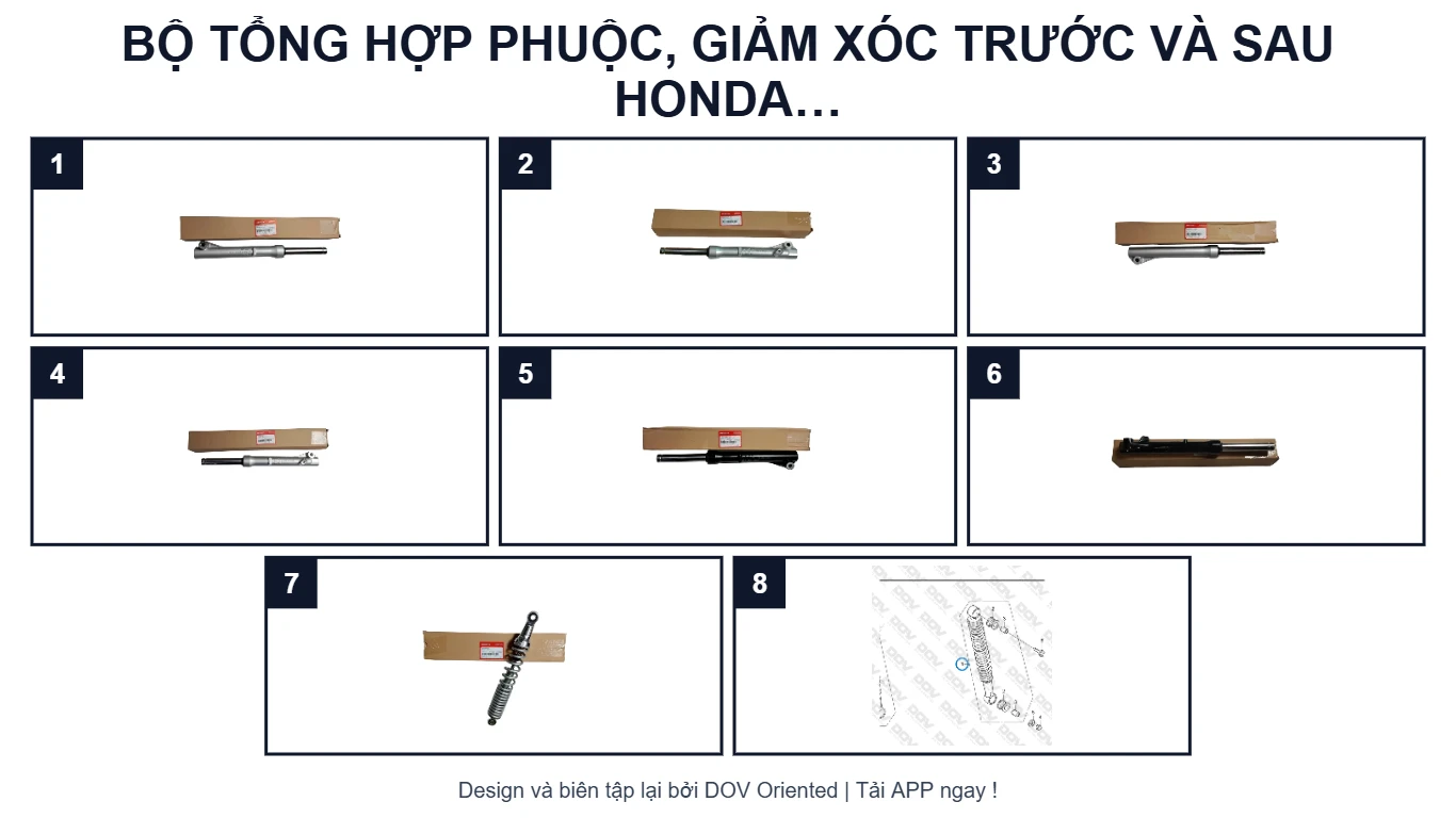 EPC BỘ TỔNG HỢP PHUỘC, GIẢM XÓC TRƯỚC VÀ SAU HONDA WAVE ALPHA 110 (2024+)