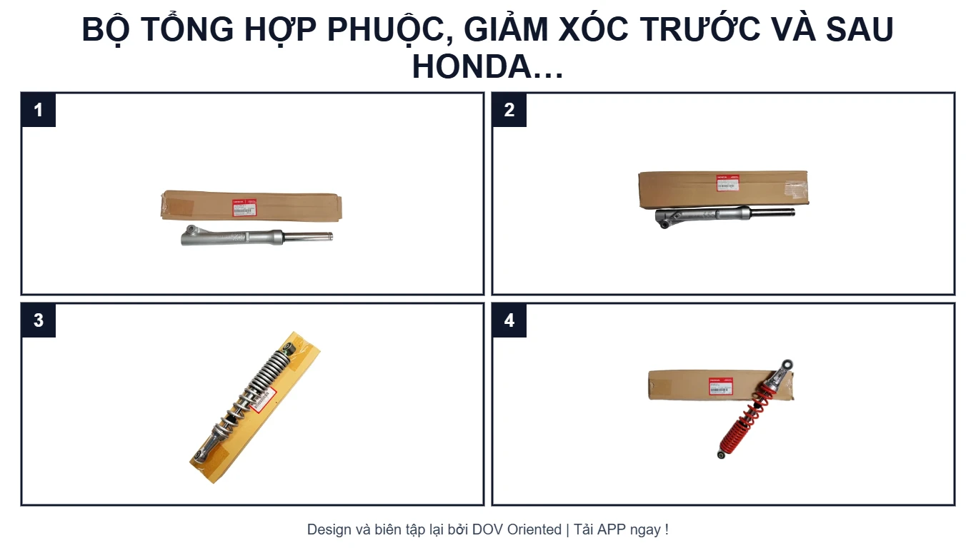 Sơ đồ EPC BỘ TỔNG HỢP PHUỘC, GIẢM XÓC TRƯỚC VÀ SAU HONDA WAVE 110 RSX (2019)