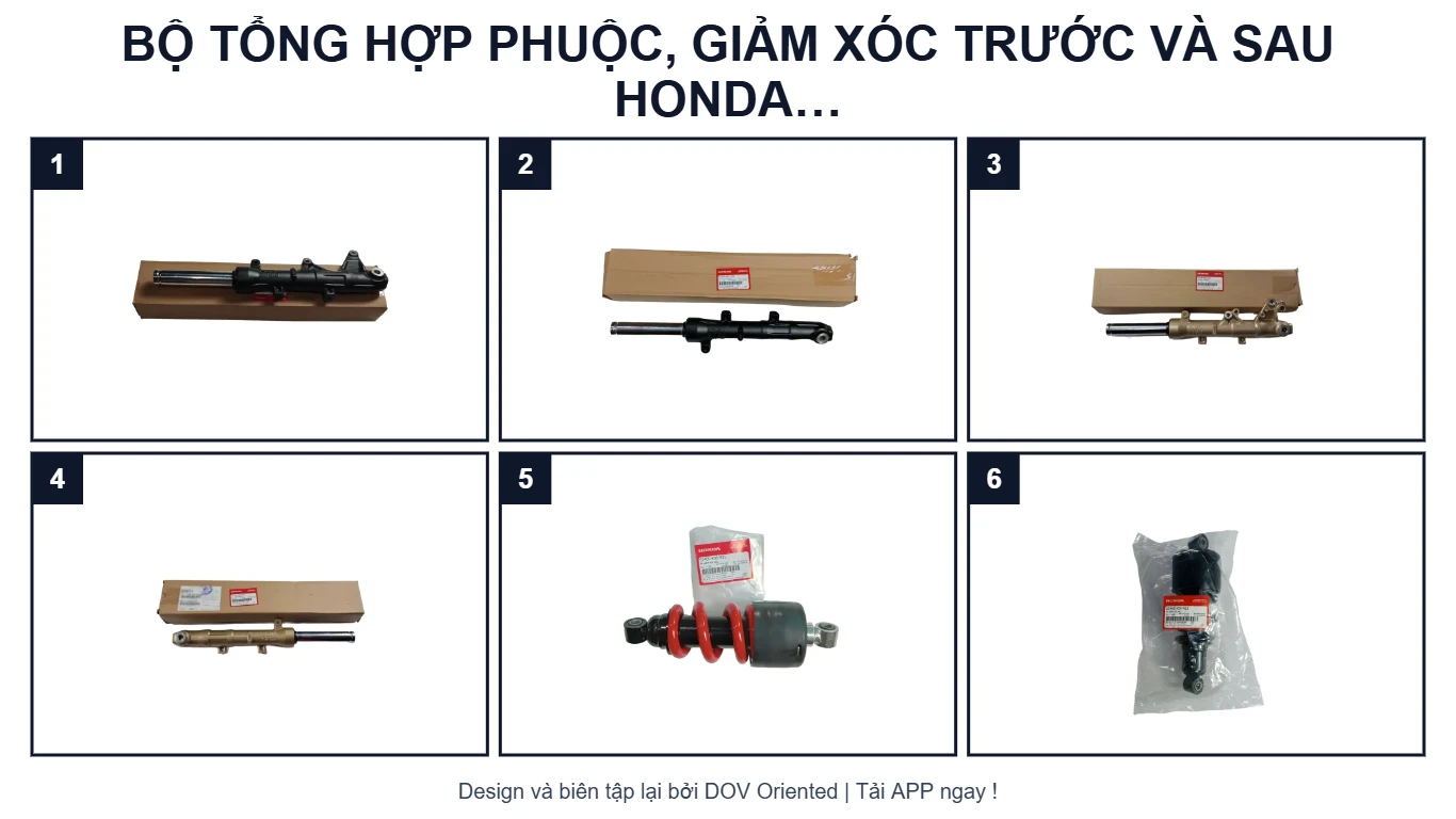 EPC BỘ TỔNG HỢP PHUỘC, GIẢM XÓC TRƯỚC VÀ SAU HONDA WINNER X (07/2019+)
