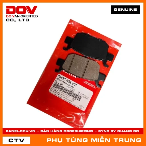 BỘ MÁ PHANH DẦU SAU HONDA CHÍNH HÃNG (MÃ: 06435K0RV01) — 06435K0RV01