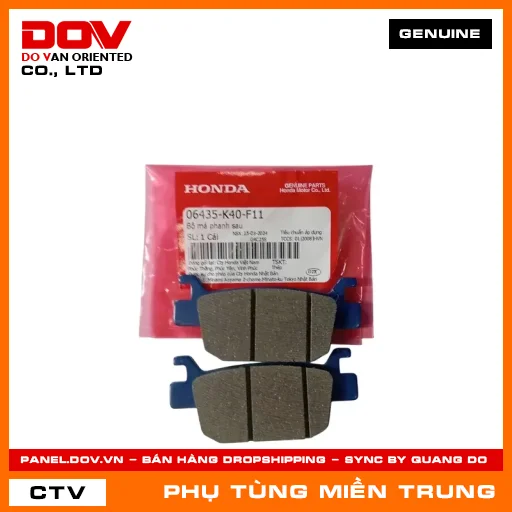 BỘ MÁ PHANH SAU HONDA CHÍNH HÃNG (MÃ: 06435K40F11) — 06435K40F11