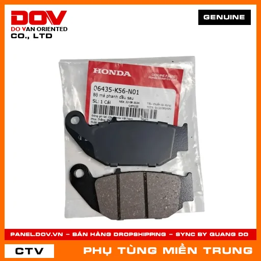 BỘ MÁ PHANH DẦU SAU HONDA CHÍNH HÃNG (MÃ: 06435K56N01) — 06435K56N01