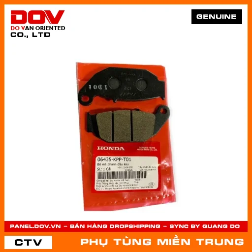 BỘ MÁ PHANH DẦU SAU HONDA CHÍNH HÃNG (MÃ: 06435KPPT01) — 06435KPPT01