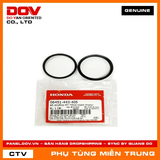 BỘ GIOĂNG PISTON NGÀM PHANH HONDA CHÍNH HÃNG (MÃ: 06451443405) — 06451443405