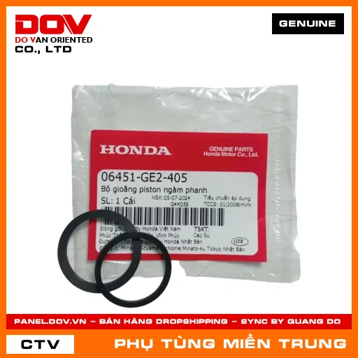 BỘ GIOĂNG PISTON NGÀM PHANH HONDA CHÍNH HÃNG (MÃ: 06451GE2405) — 06451GE2405