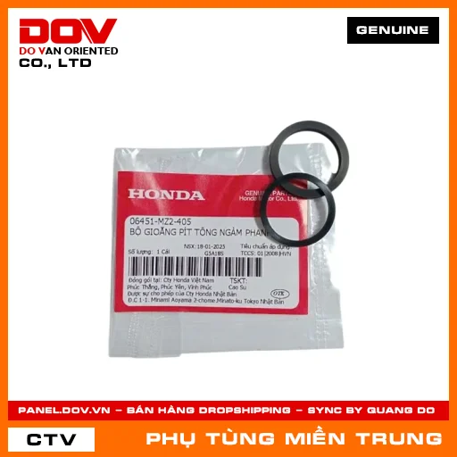 BỘ GIOĂNG PÍT TÔNG NGÀM PHANH HONDA CHÍNH HÃNG (MÃ: 06451MZ2405) — 06451MZ2405