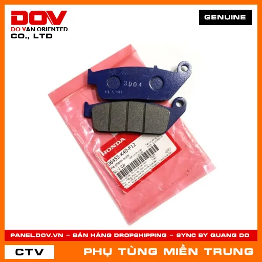 MÁ PHANH TRƯỚC HONDA CHÍNH HÃNG (MÃ: 06455K40F12) — 06455K40F12