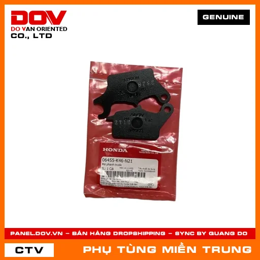 MÁ PHANH TRƯỚC HONDA CHÍNH HÃNG (MÃ: 06455K46N21) — 06455K46N21