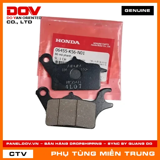 BỘ MÁ PHANH HONDA CHÍNH HÃNG (MÃ: 06455K56N01) — 06455K56N01