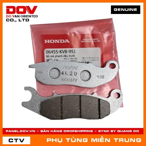 BỘ MÁ PHANH DẦU TRƯỚC HONDA CHÍNH HÃNG (MÃ: 06455KVB951) — 06455KVB951