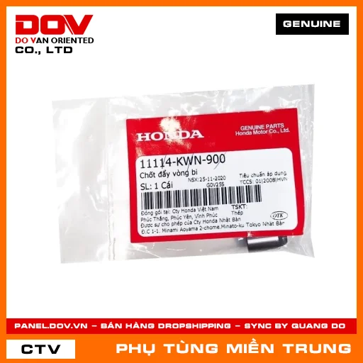 CHỐT ĐẨY VÒNG BI HONDA CHÍNH HÃNG (MÃ: 11114KWN900) — 11114KWN900