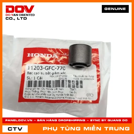 BẠC CAO SU BẮT GIẢM XÓC HONDA CHÍNH HÃNG (MÃ: 11203GFC770) — 11203GFC770