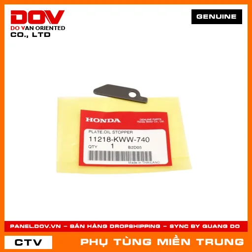 TẤM HÃM PHỚT THÂN MÁY TRÁI HONDA CHÍNH HÃNG (MÃ: 11218KWW740) — 11218KWW740
