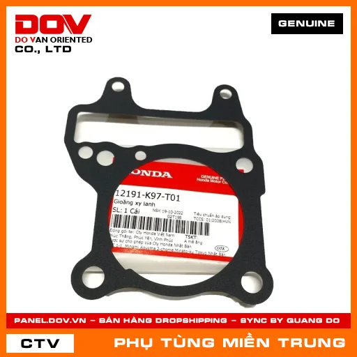 GIOĂNG XY LANH HONDA CHÍNH HÃNG (MÃ: 12191K97T01) — 12191K97T01