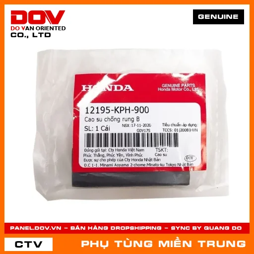 CAO SU CHỐNG RUNG B HONDA CHÍNH HÃNG (MÃ: 12195KPH900) — 12195KPH900