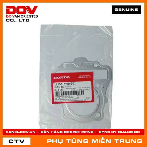 GIOĂNG ĐẦU XY LANH HONDA CHÍNH HÃNG (MÃ: 12251KWB601) — 12251KWB601