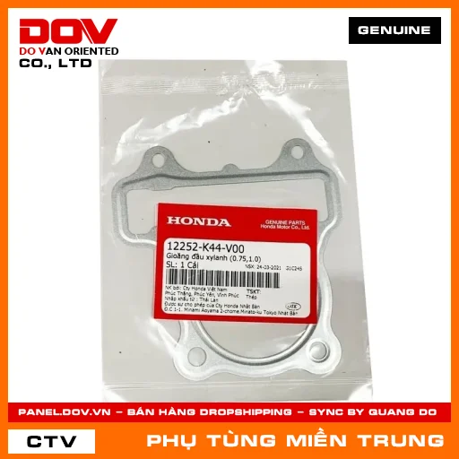 GIOĂNG ĐẦU XYLANH (0.75,1.0) HONDA CHÍNH HÃNG (MÃ: 12252K44V00) — 12252K44V00