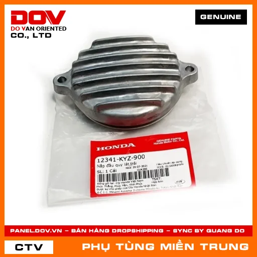 NẮP ĐẦU QUY LÁT TRÁI HONDA CHÍNH HÃNG (MÃ: 12341KYZ900) — 12341KYZ900