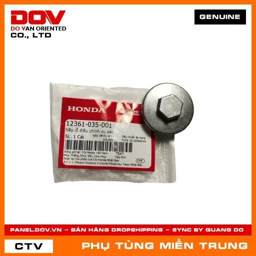 NẮP LỖ ĐIỀU CHỈNH XU PÁP HONDA CHÍNH HÃNG (MÃ: 12361035001) — 12361035001