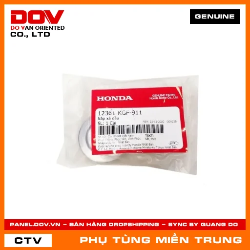NẮP XẢ DẦU HONDA CHÍNH HÃNG (MÃ: 12361KGF911) — 12361KGF911