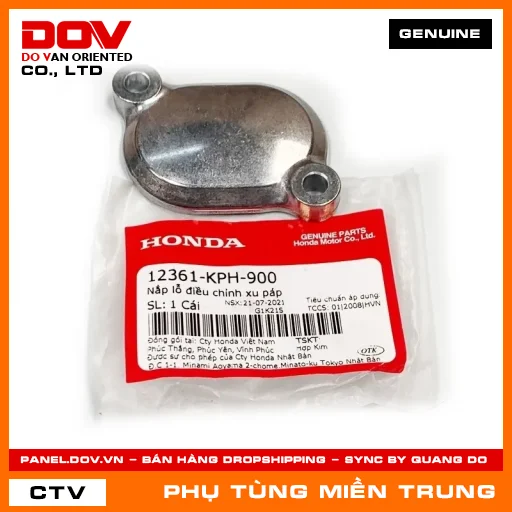 NẮP LỖ ĐIỀU CHỈNH XU PÁP HONDA CHÍNH HÃNG (MÃ: 12361KPH900) — 12361KPH900