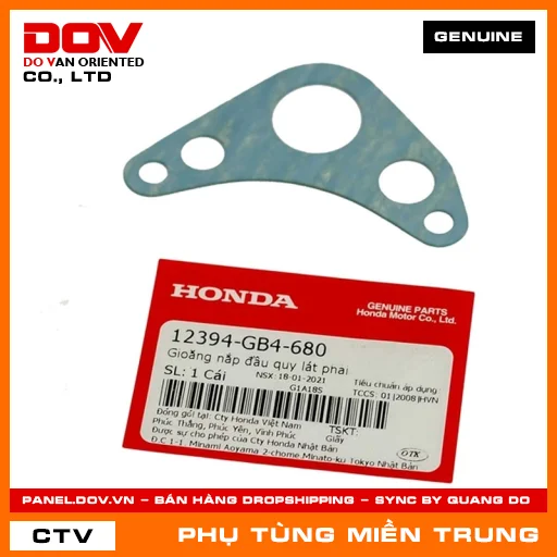 GIOĂNG NẮP ĐẦU QUY LÁT PHẢI HONDA CHÍNH HÃNG (MÃ: 12394GB4680) — 12394GB4680