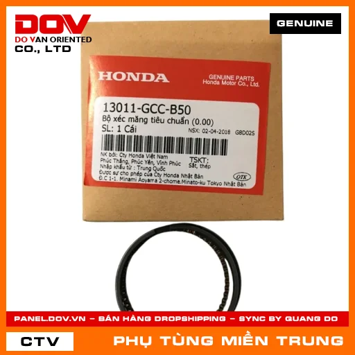 BỘ XÉC MĂNG TIÊU CHUẨN (0.00) HONDA CHÍNH HÃNG (MÃ: 13011GCCB50) — 13011GCCB50