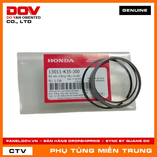 BỘ XÉC MĂNG TIÊU CHUẨN HONDA CHÍNH HÃNG (MÃ: 13011K35J00) — 13011K35J00