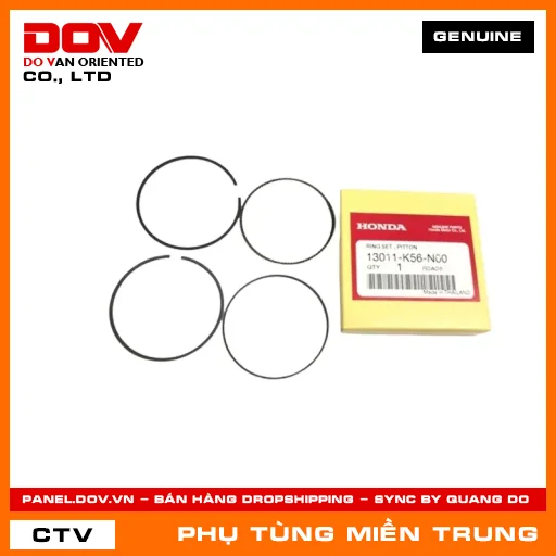 BỘ XÉC MĂNG TIÊU CHUẨN (0.00) HONDA CHÍNH HÃNG (MÃ: 13011K56N00) — 13011K56N00