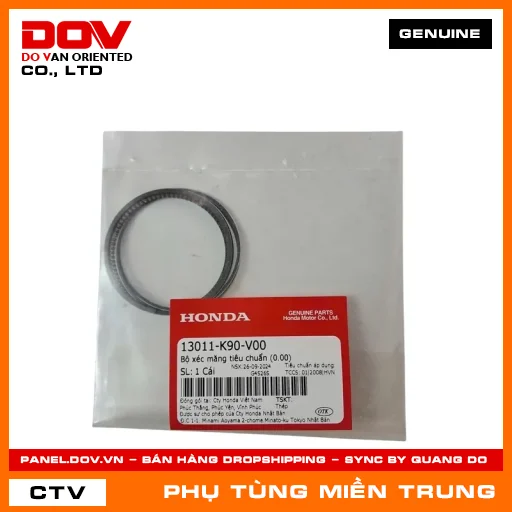 BỘ XÉC MĂNG TIÊU CHUẨN (0.00) HONDA CHÍNH HÃNG (MÃ: 13011K90V00) — 13011K90V00