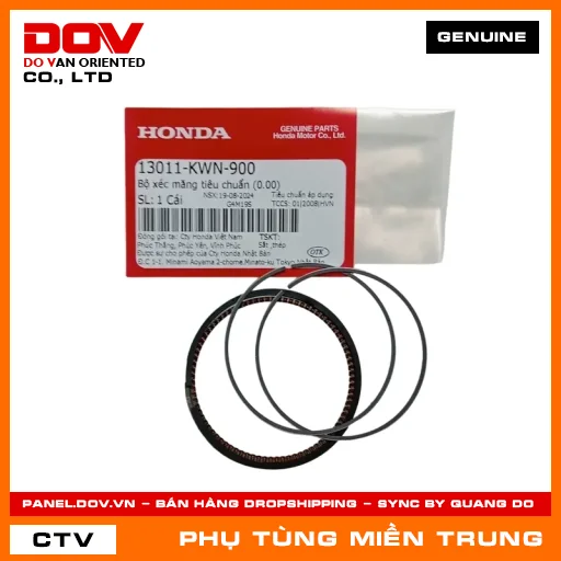 BỘ XÉC MĂNG TIÊU CHUẨN (0.00) HONDA CHÍNH HÃNG (MÃ: 13011KWN900) — 13011KWN900