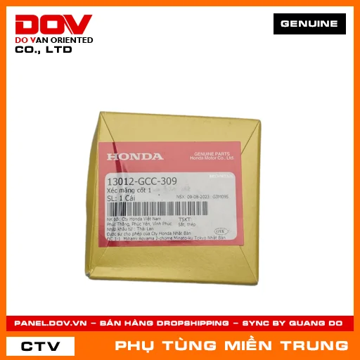 BỘ XÉC MĂNG CỐT 1 (0.25) HONDA CHÍNH HÃNG (MÃ: 13012GCC309) — 13012GCC309