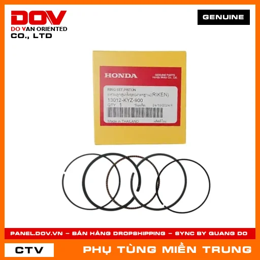 BỘ XÉC MĂNG TIÊU CHUẨN (0.00) HONDA CHÍNH HÃNG (MÃ: 13012KYZ900) — 13012KYZ900