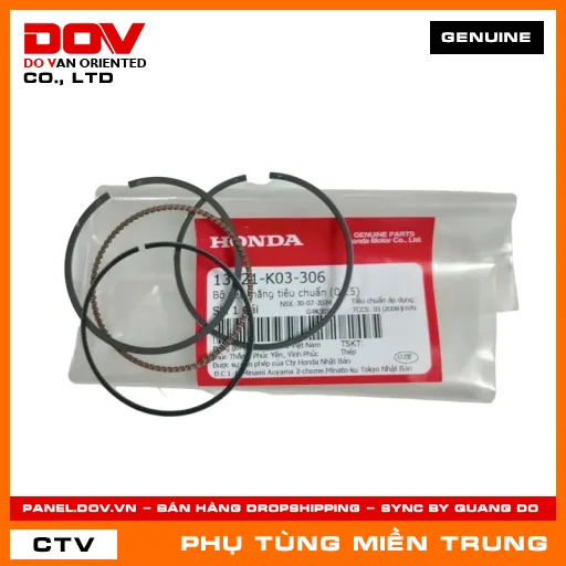 BỘ XÉC MĂNG TIÊU CHUẨN (0.25) HONDA CHÍNH HÃNG (MÃ: 13021K03306) — 13021K03306