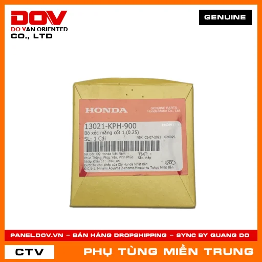 BỘ XÉC MĂNG CỐT 1 (0.25) HONDA CHÍNH HÃNG (MÃ: 13021KPH900) — 13021KPH900